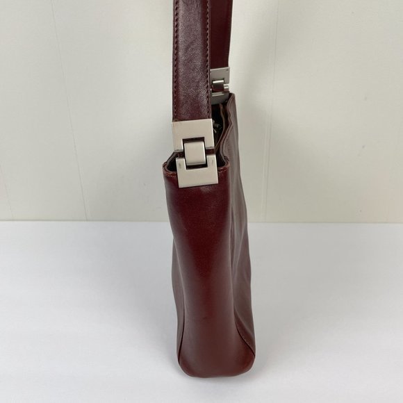 Dorsa Red‎ Brown Leather Shoulder Bag Purse 12 x 8 - Picture 7 of 10